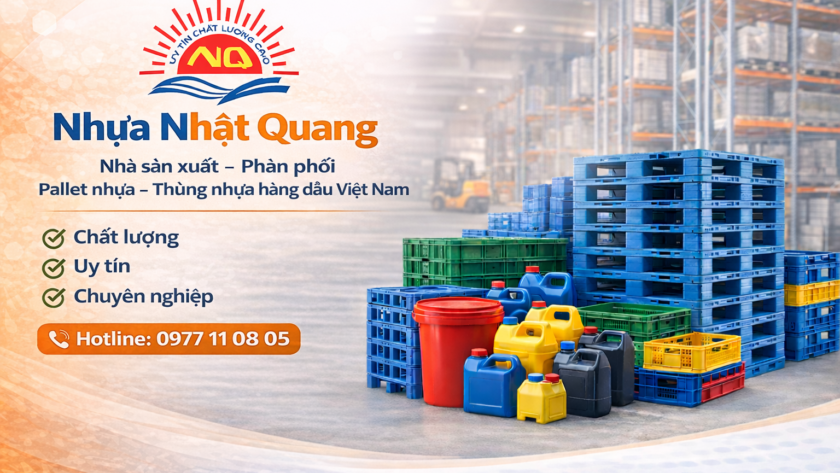 Pallet nhựa chịu lực - chịu tải giá rẻ Nhật Quang