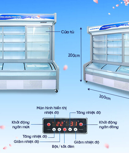 Nguyên lý hoạt động và những điều cần biết Tủ Mát Siêu Thị