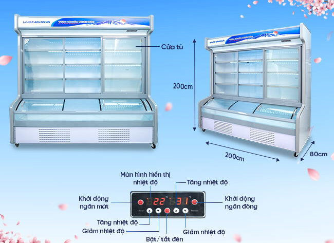 Nguyên lý hoạt động và những điều cần biết Tủ Mát Siêu Thị